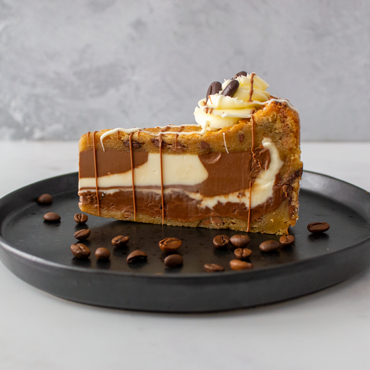 Caffe Latte Cookie Pie Slice