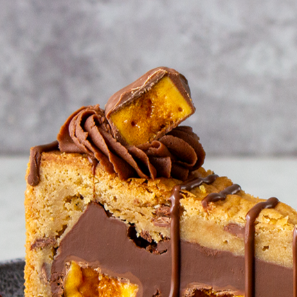 Crunchie Cookie Pie Slice