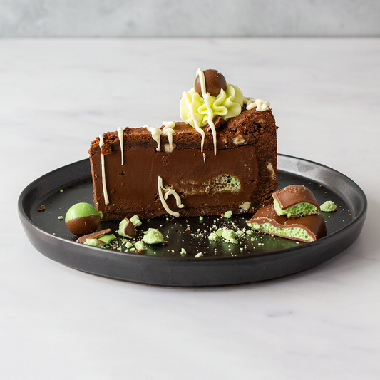 Mint Aero Cookie Pie Slice