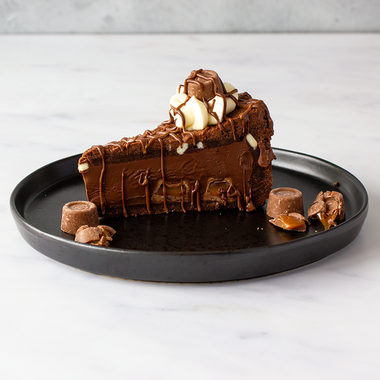 Rolo Cookie Pie Slice