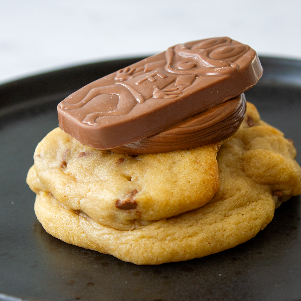 Caramel Freddo deluxe cookie from DoughGirl