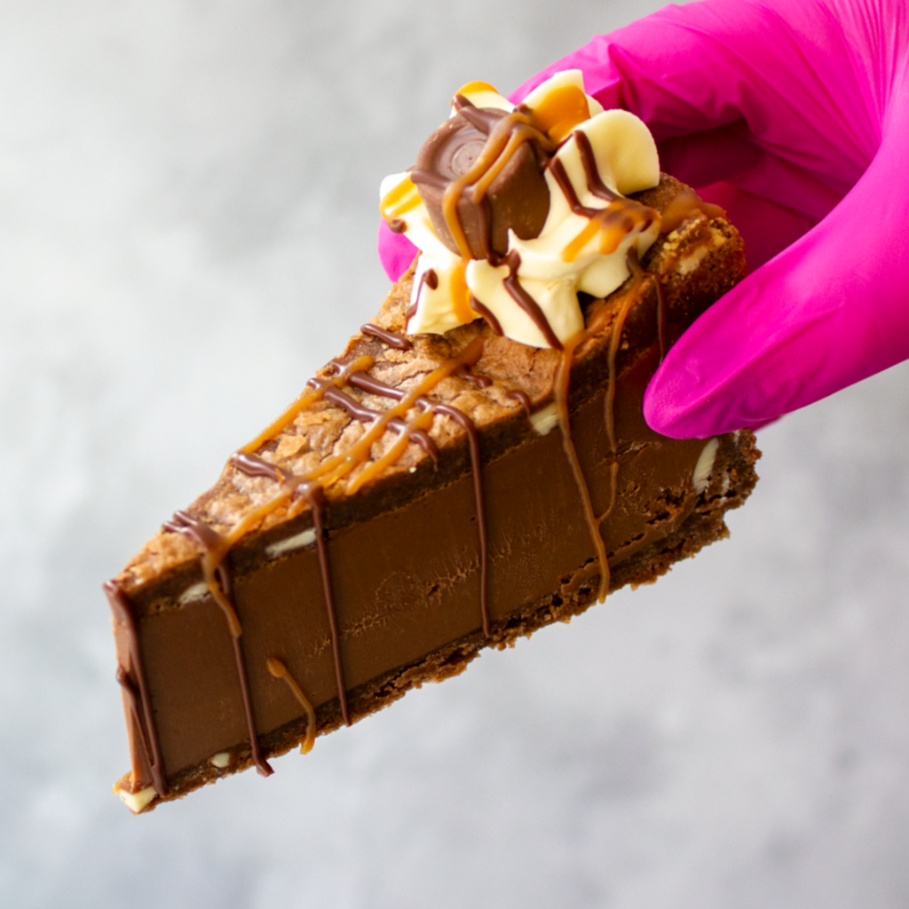 Rolo Cookie Pie Slice