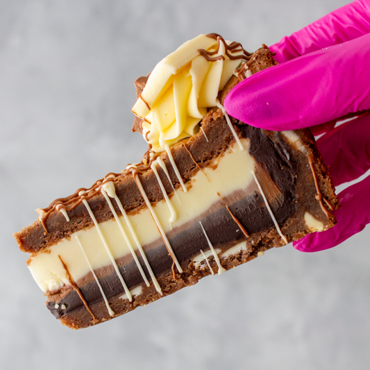 Triple Chocolate Cookie Pie Slice