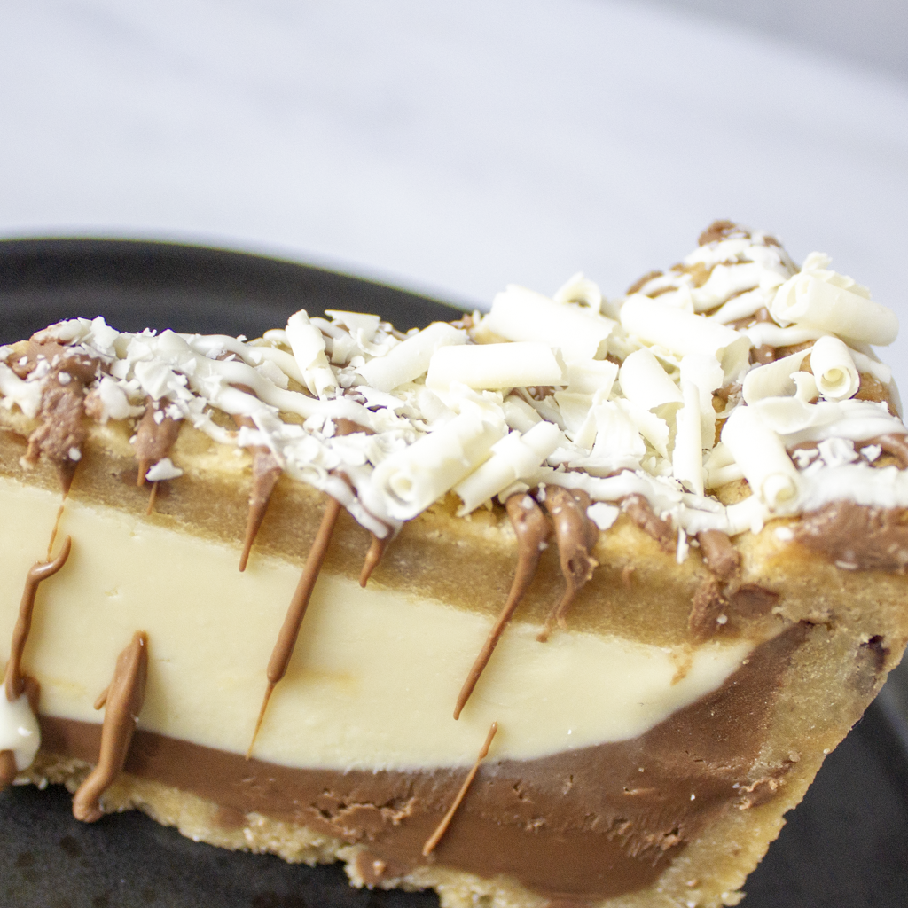 Irish Cream Cookie Pie Slice (Alcohol Free)