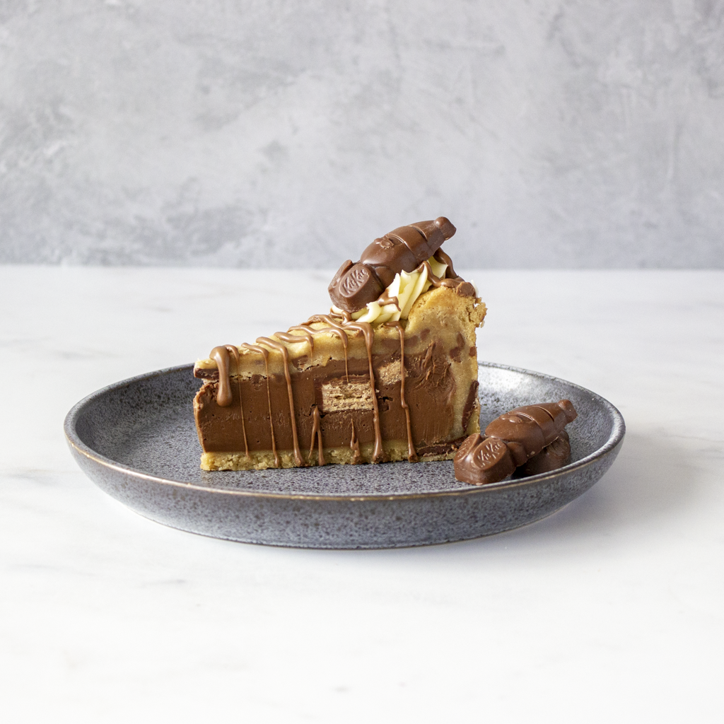 KitKat Santa Christmas Cookie Pie Slice