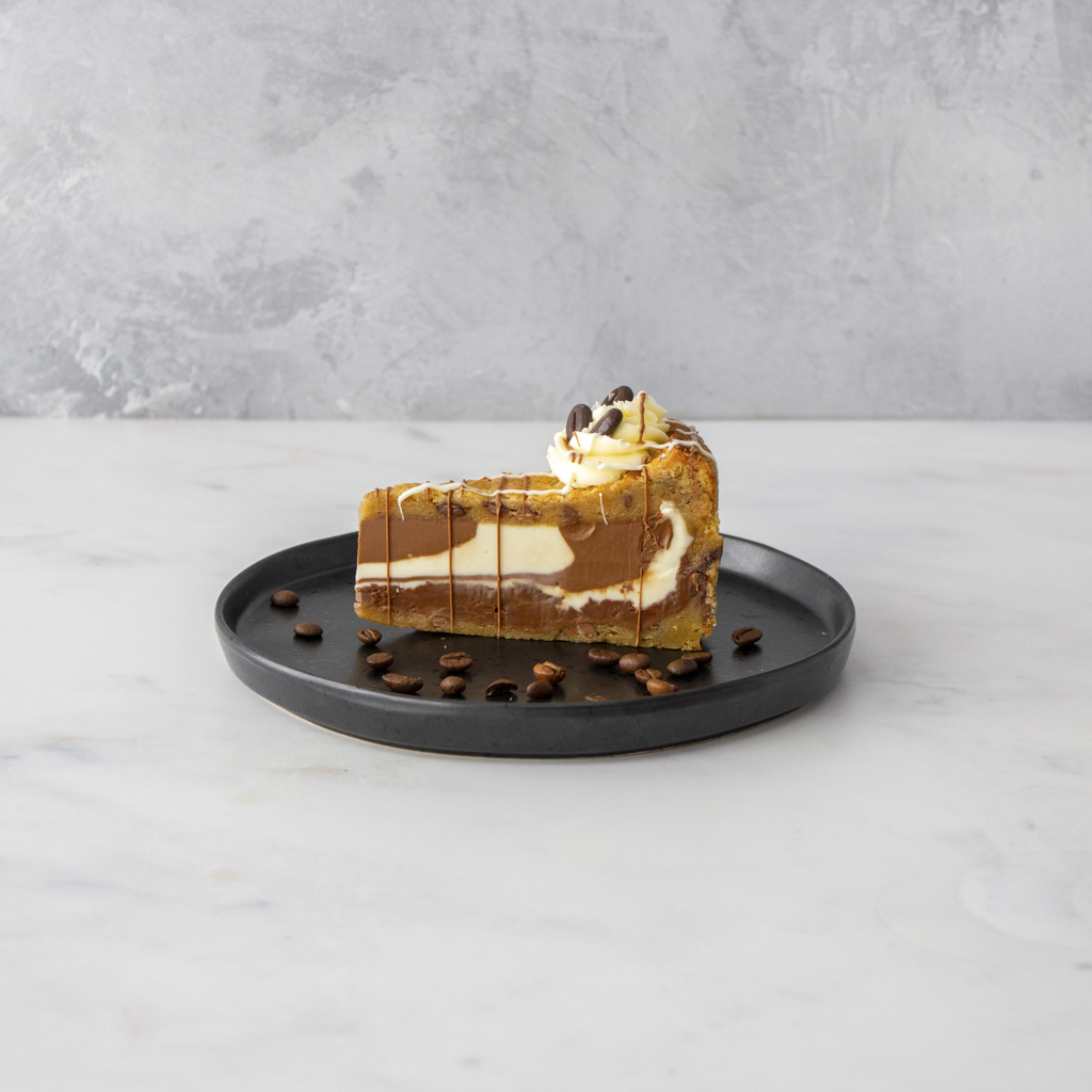Caffe Latte Cookie Pie Slice