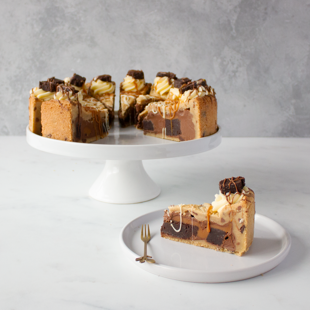 PREORDER - Full Salted Caramel Brownie Cookie Pie - 12 slices