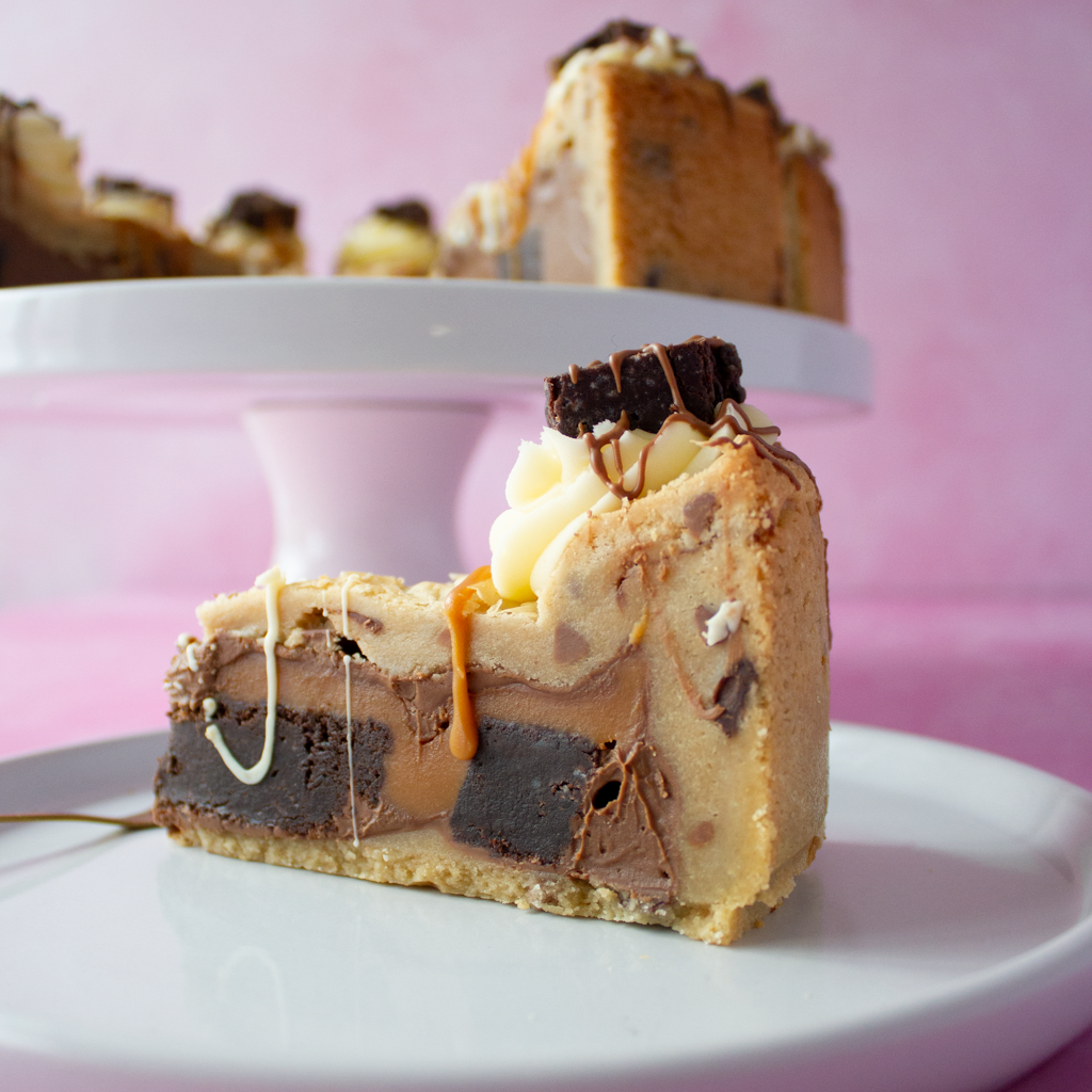 PREORDER - Full Salted Caramel Brownie Cookie Pie - 12 slices