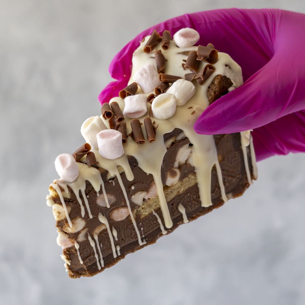 S'mores Cookie Pie Slice