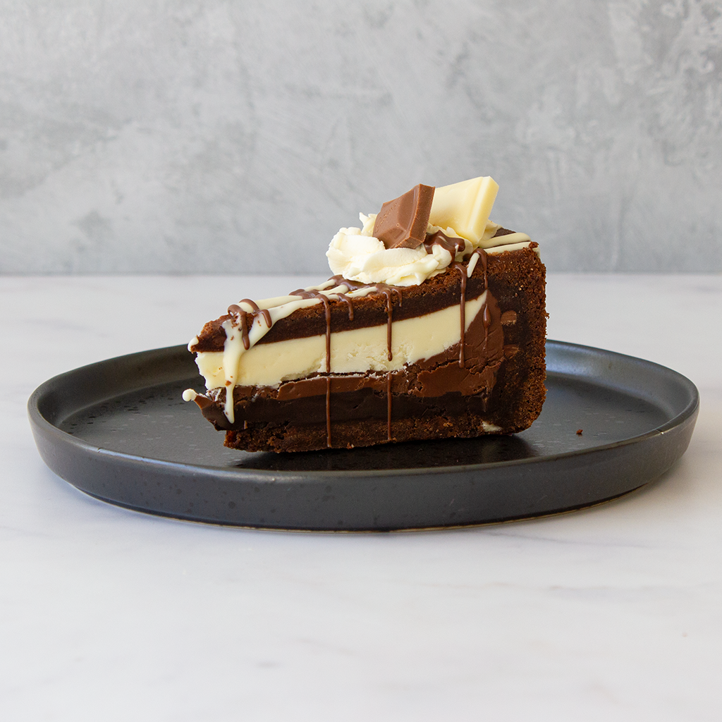 Triple Chocolate Cookie Pie Slice