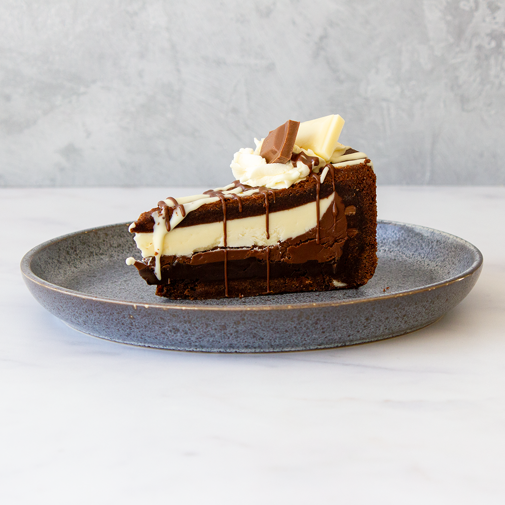 Triple Chocolate Cookie Pie Slice
