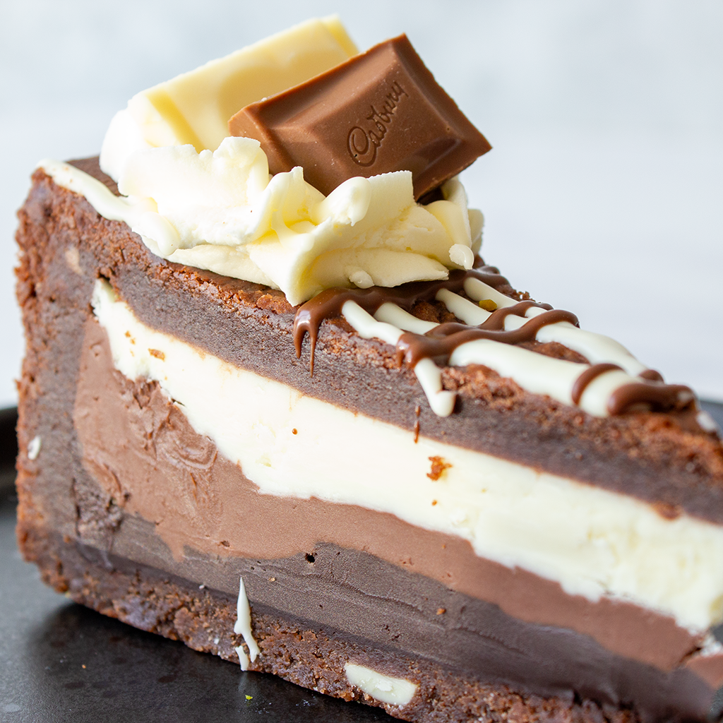 Triple Chocolate Cookie Pie Slice