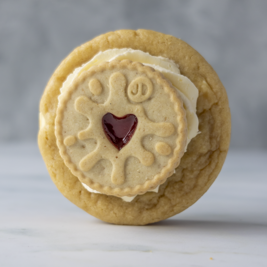 Stuffed Deluxe Cookie with Jammie Dodger