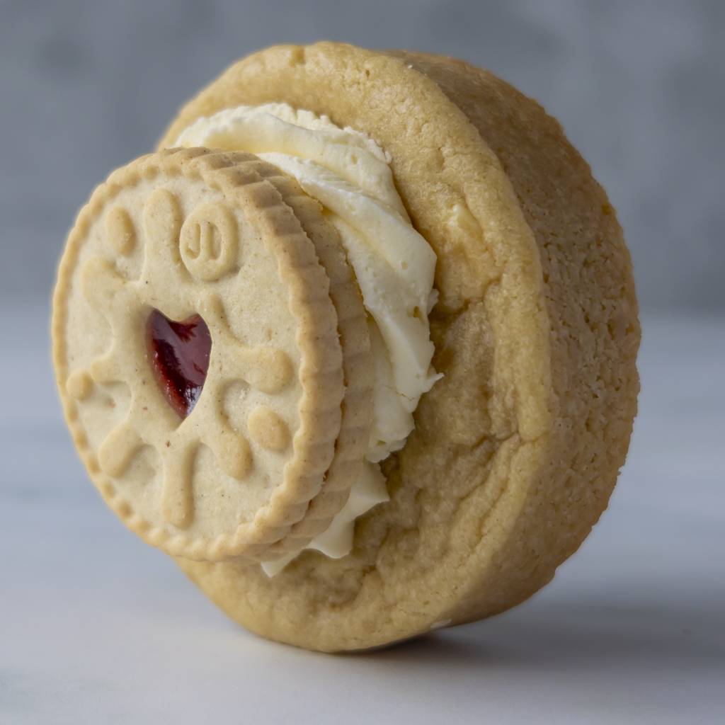 Stuffed Deluxe Cookie with Jammie Dodger