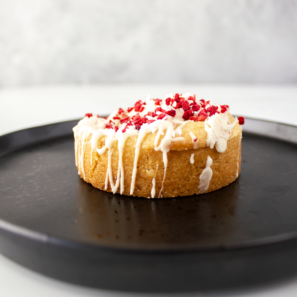 Raspberry, Coconut & White Chocolate Stuffed Deluxe Cookie