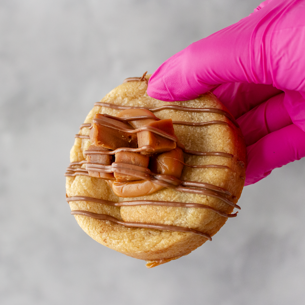 Sea Salt & Caramel Stuffed Deluxe Cookie