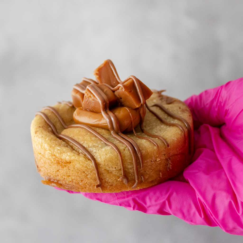 Sea Salt & Caramel Stuffed Deluxe Cookie
