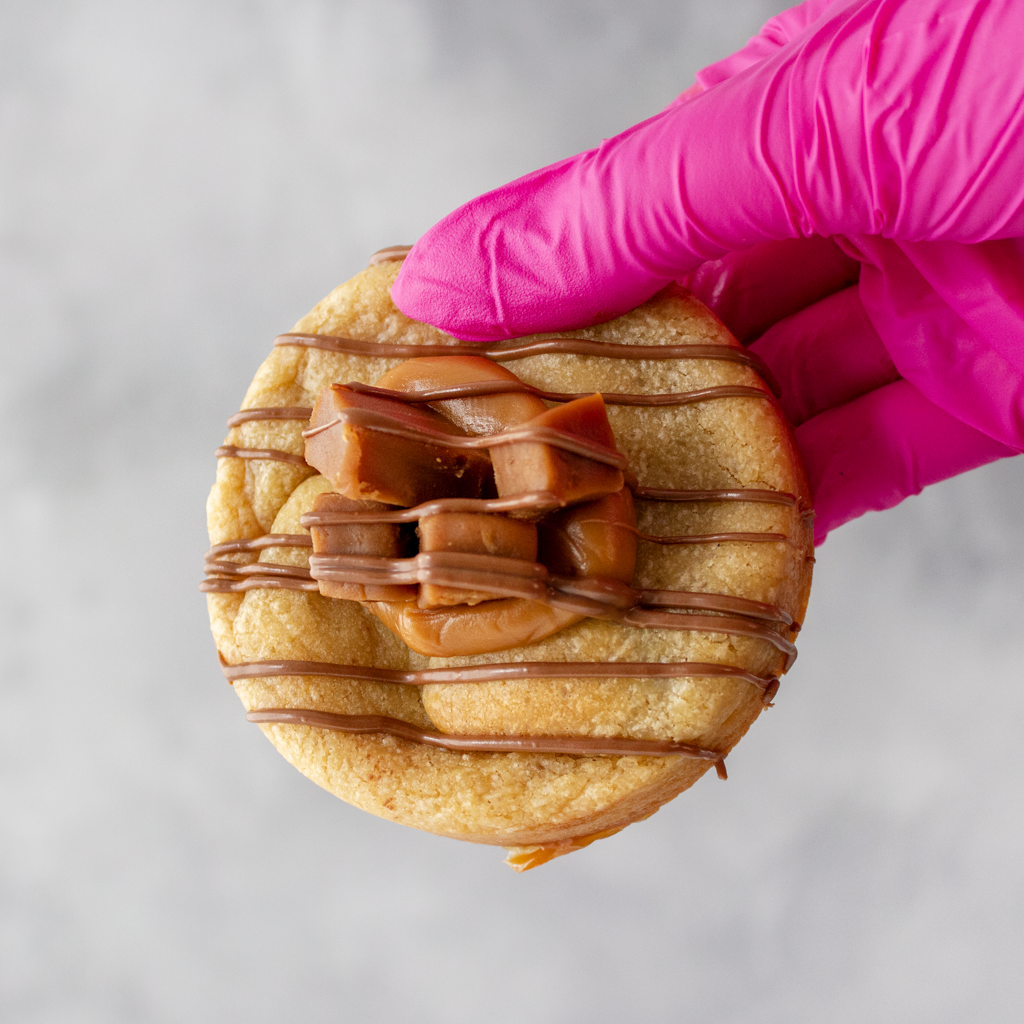 Sea Salt & Caramel Stuffed Deluxe Cookie