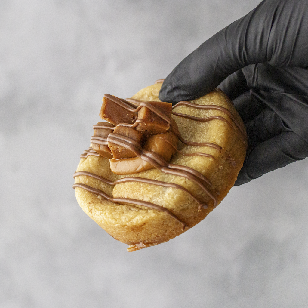 Sea Salt & Caramel Stuffed Deluxe Cookie