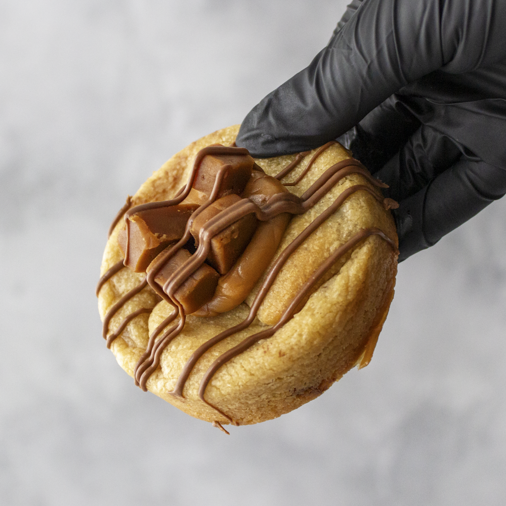 Sea Salt & Caramel Stuffed Deluxe Cookie