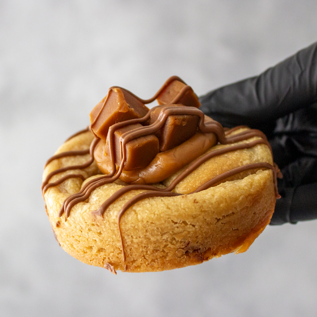 Sea Salt & Caramel Stuffed Deluxe Cookie