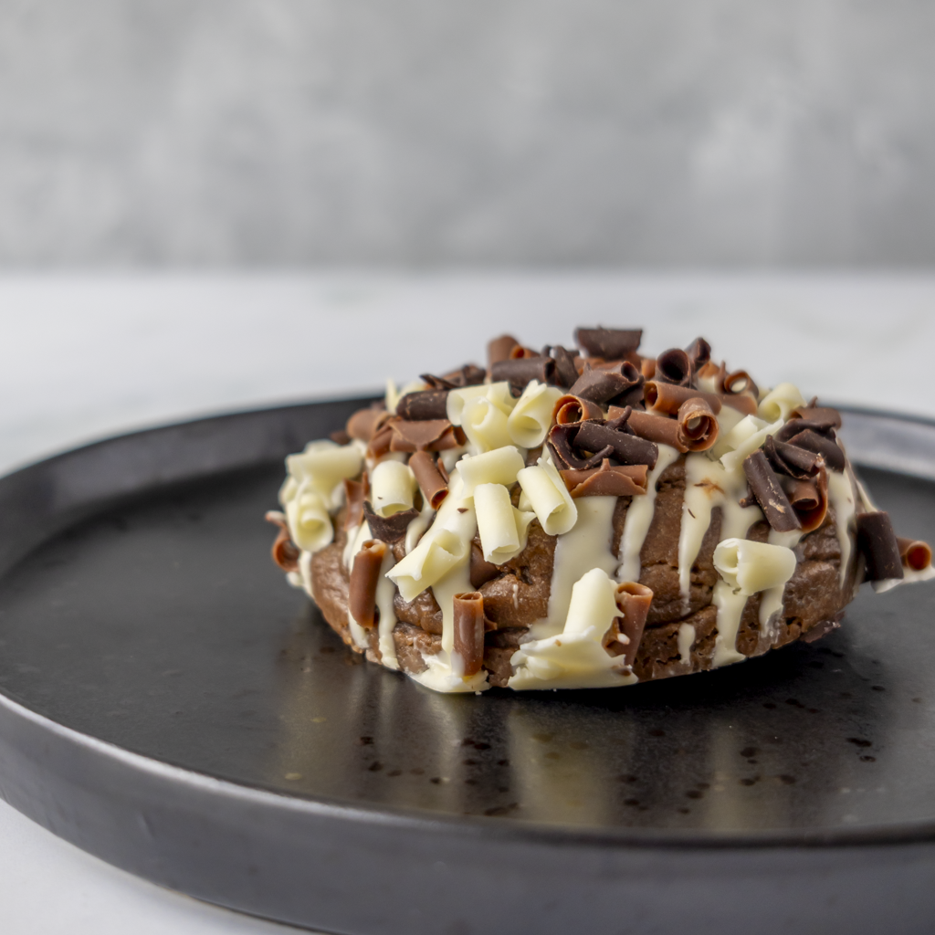Triple Chocolate Stuffed Deluxe Cookie