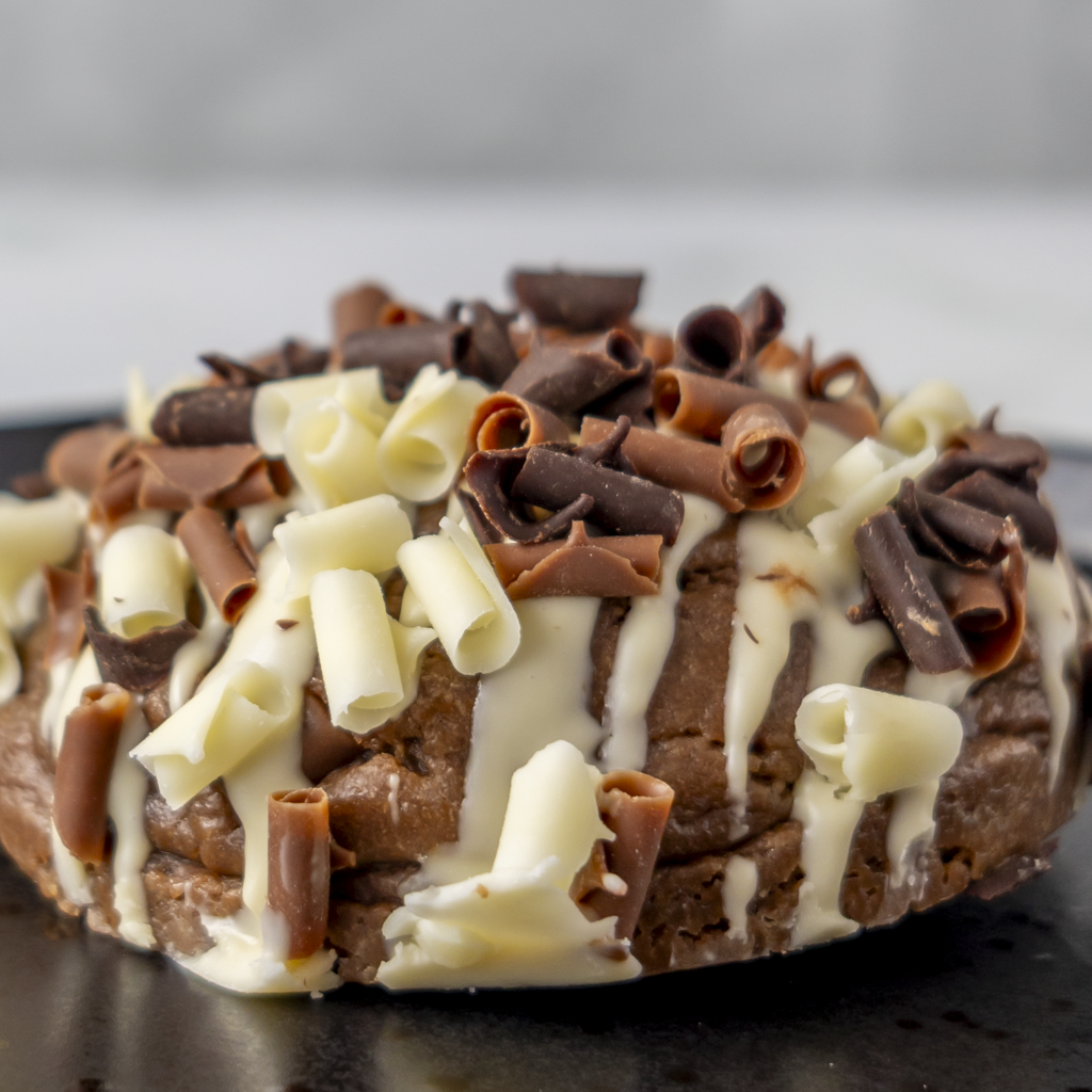 Triple Chocolate Stuffed Deluxe Cookie