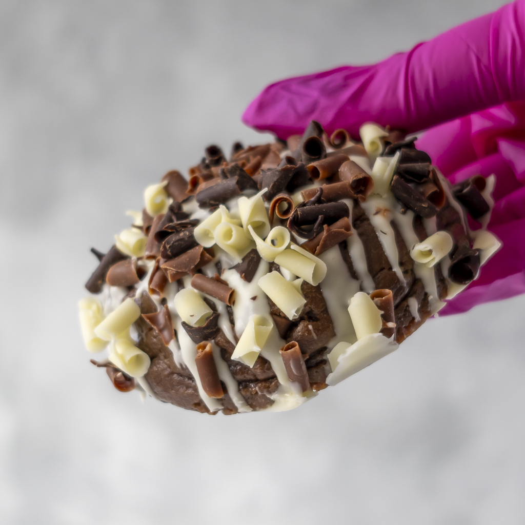 Triple Chocolate Stuffed Deluxe Cookie