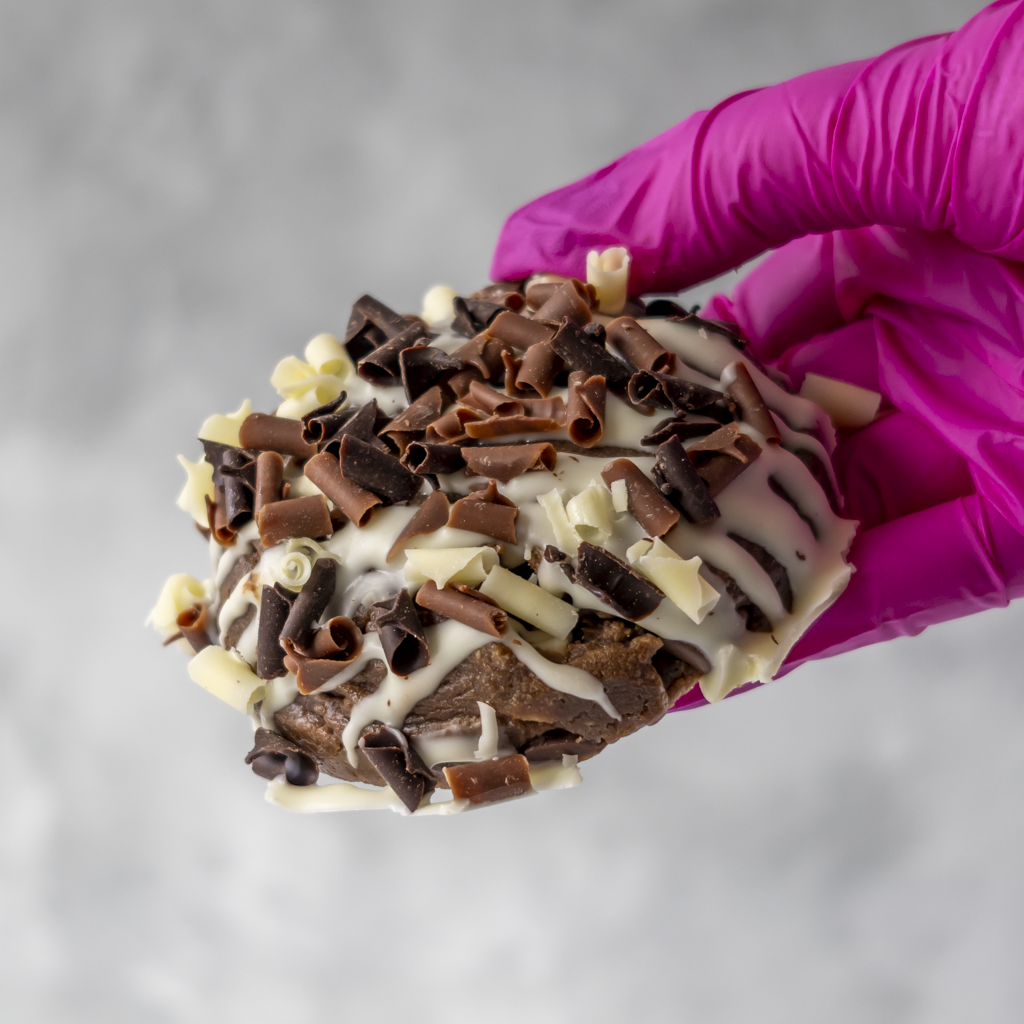 Triple Chocolate Stuffed Deluxe Cookie