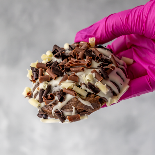 Triple Chocolate Stuffed Deluxe Cookie