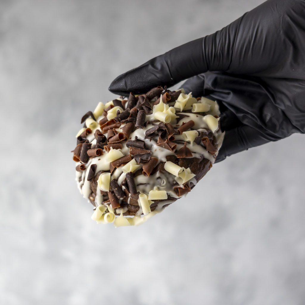 Triple Chocolate Stuffed Deluxe Cookie