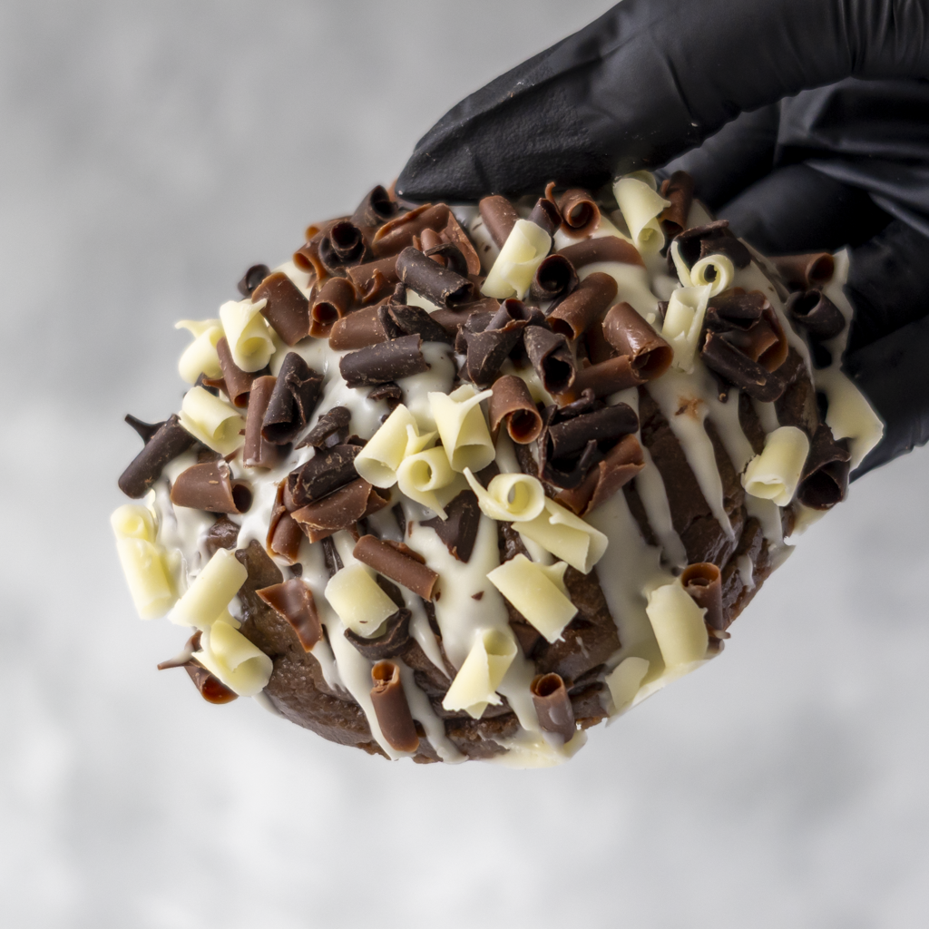 Triple Chocolate Stuffed Deluxe Cookie
