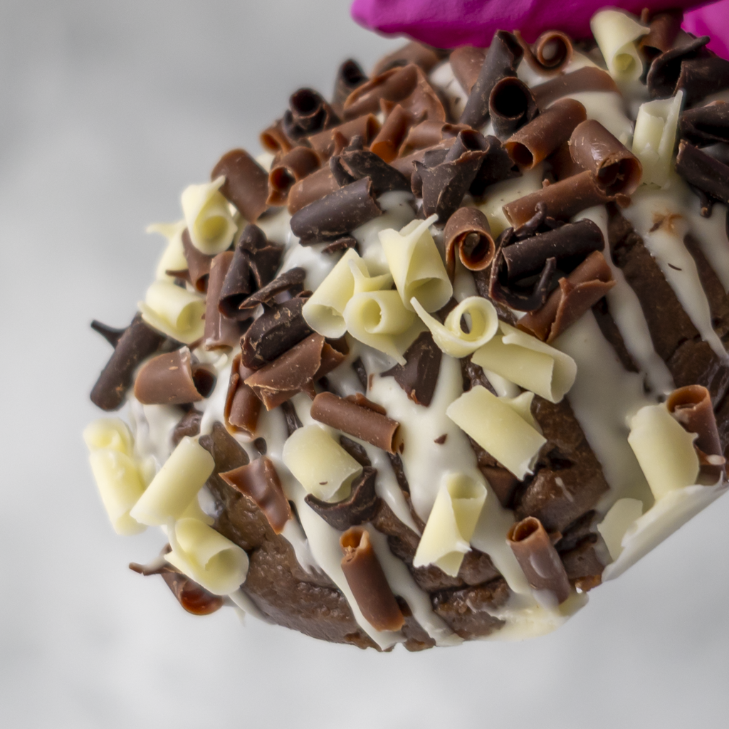 Triple Chocolate Stuffed Deluxe Cookie