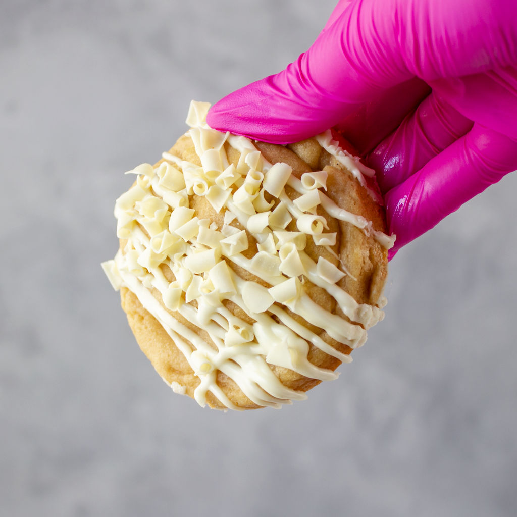 Lemon & White Chocolate Stuffed Deluxe Cookie