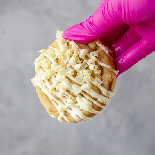 Lemon & White Chocolate Stuffed Deluxe Cookie