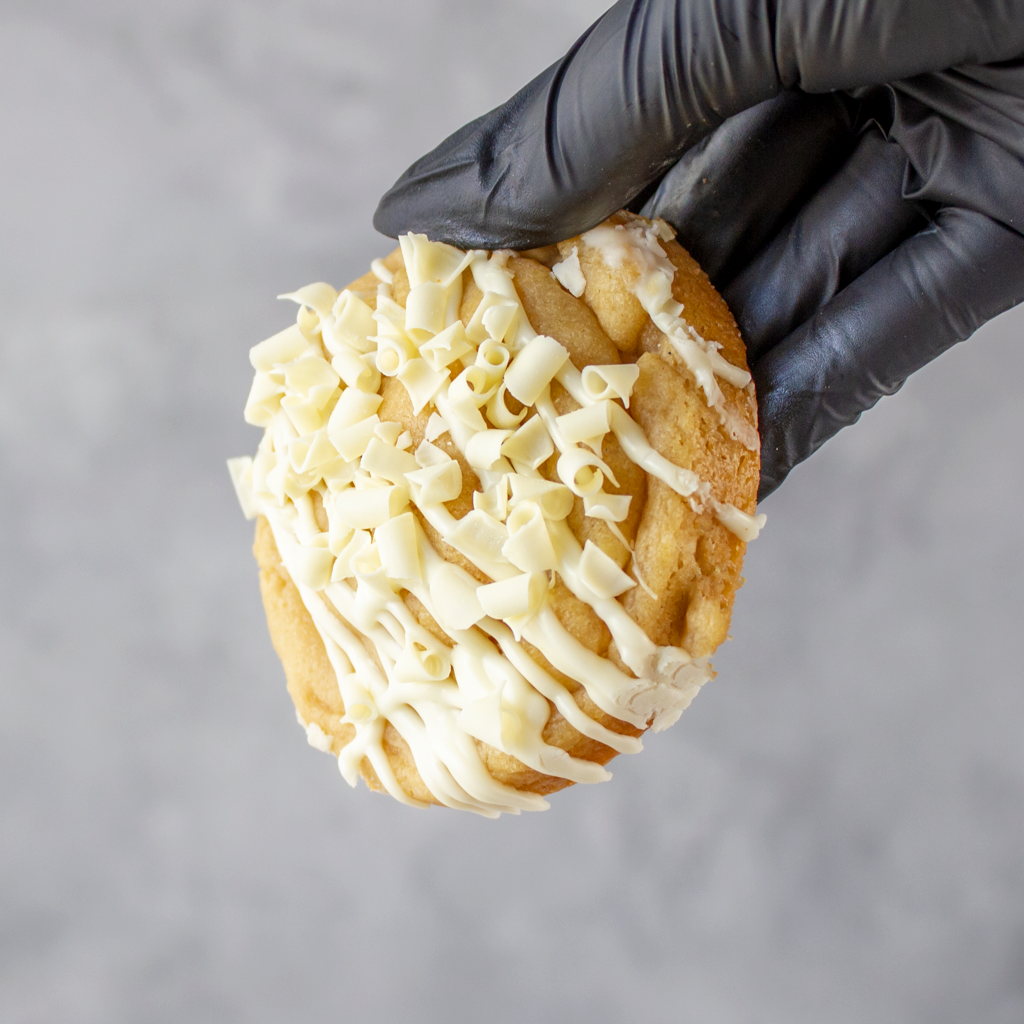 Lemon & White Chocolate Stuffed Deluxe Cookie