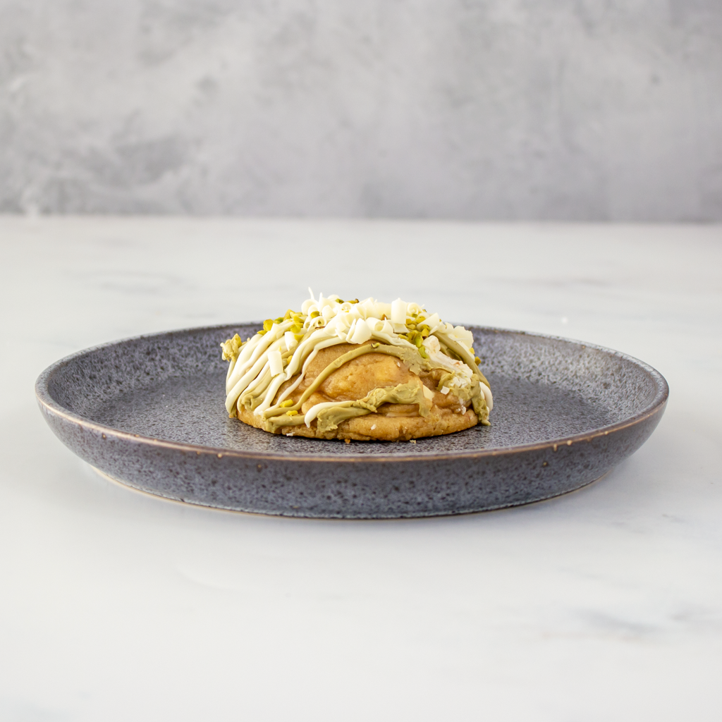 Pistachio & White Chocolate Stuffed Deluxe Cookie