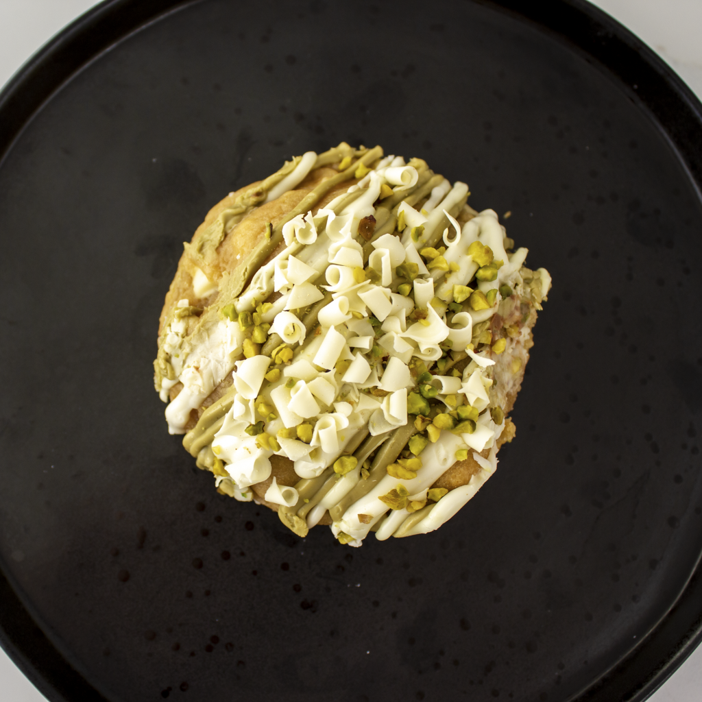 Pistachio & White Chocolate Stuffed Deluxe Cookie