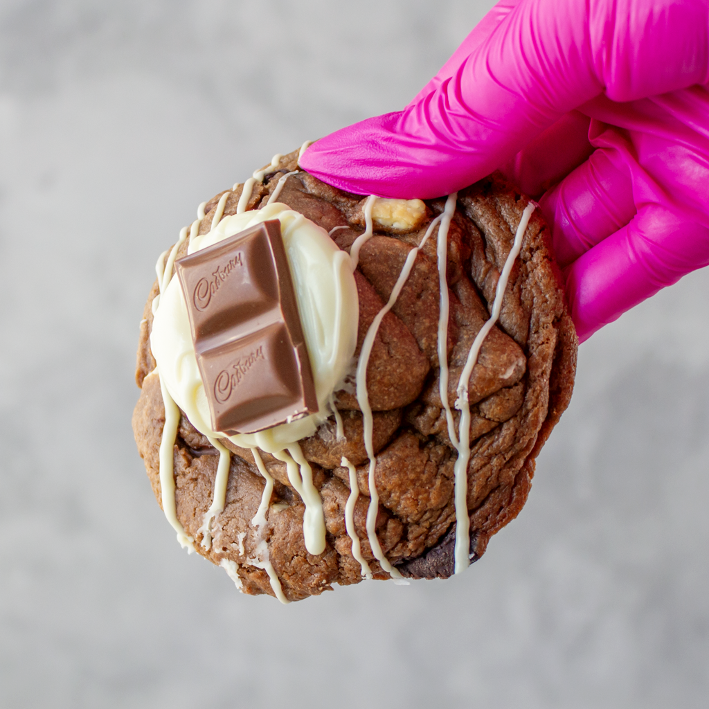 Triple Chocolate Stuffed Deluxe Cookie