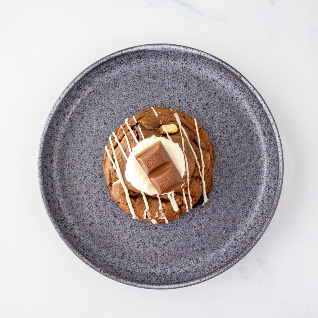 Triple Chocolate Stuffed Deluxe Cookie