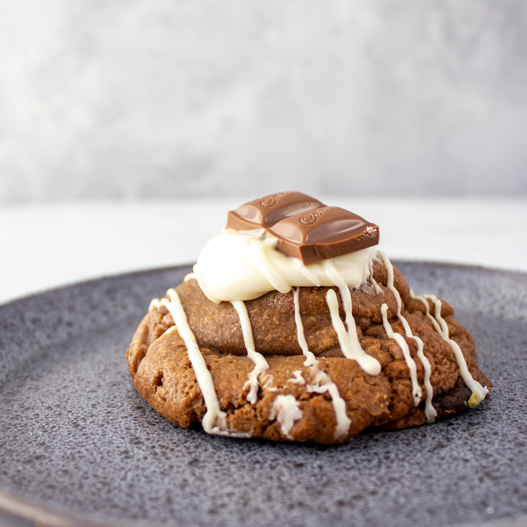Triple Chocolate Stuffed Deluxe Cookie