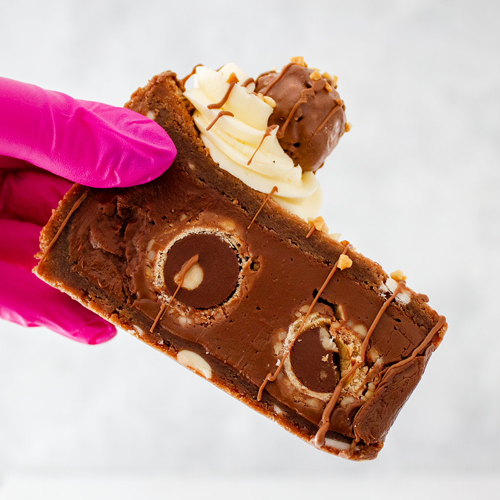 Hazelnut Truffle Cookie Pie Slice