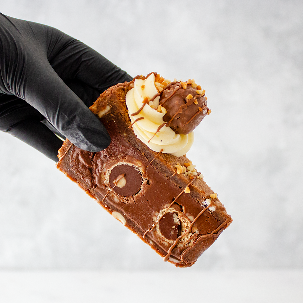Hazelnut Truffle Cookie Pie Slice