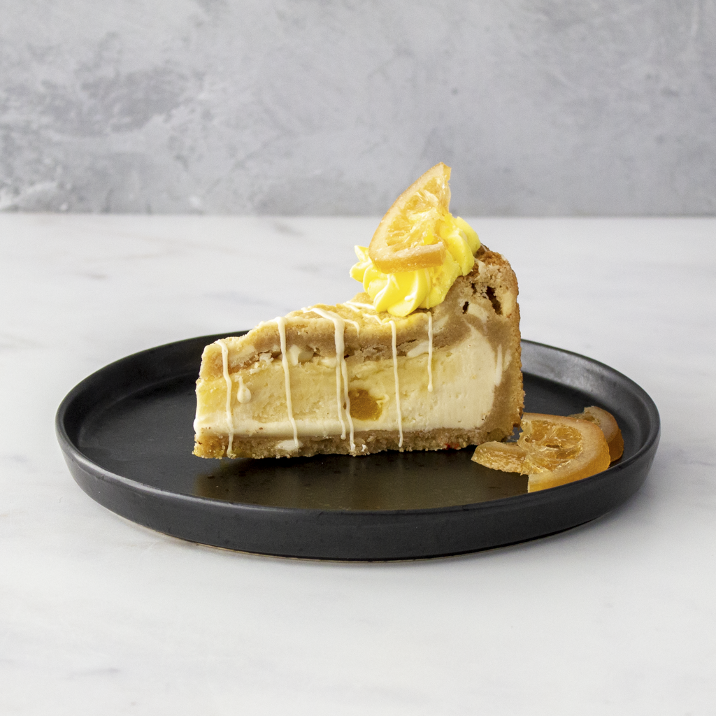 White Chocolate & Lemon Cookie Pie Slice