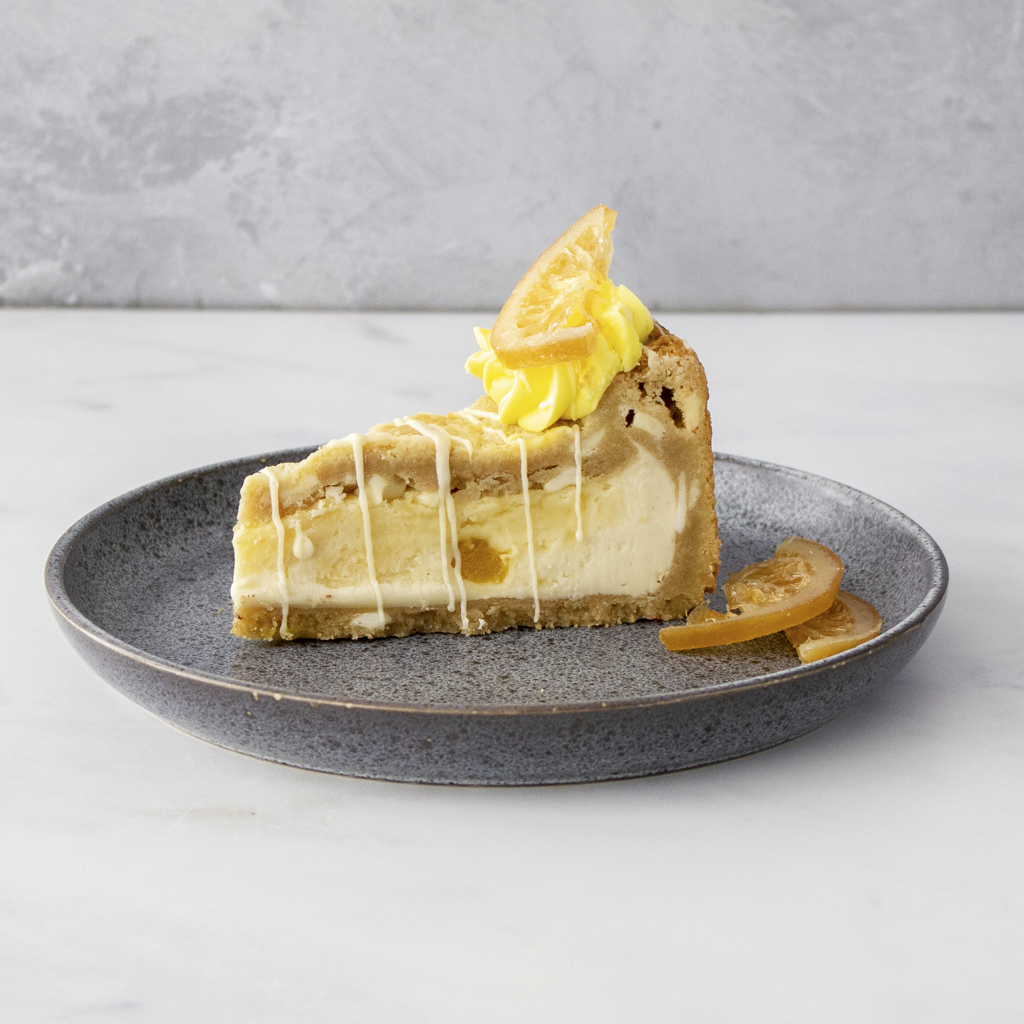 White Chocolate & Lemon Cookie Pie Slice