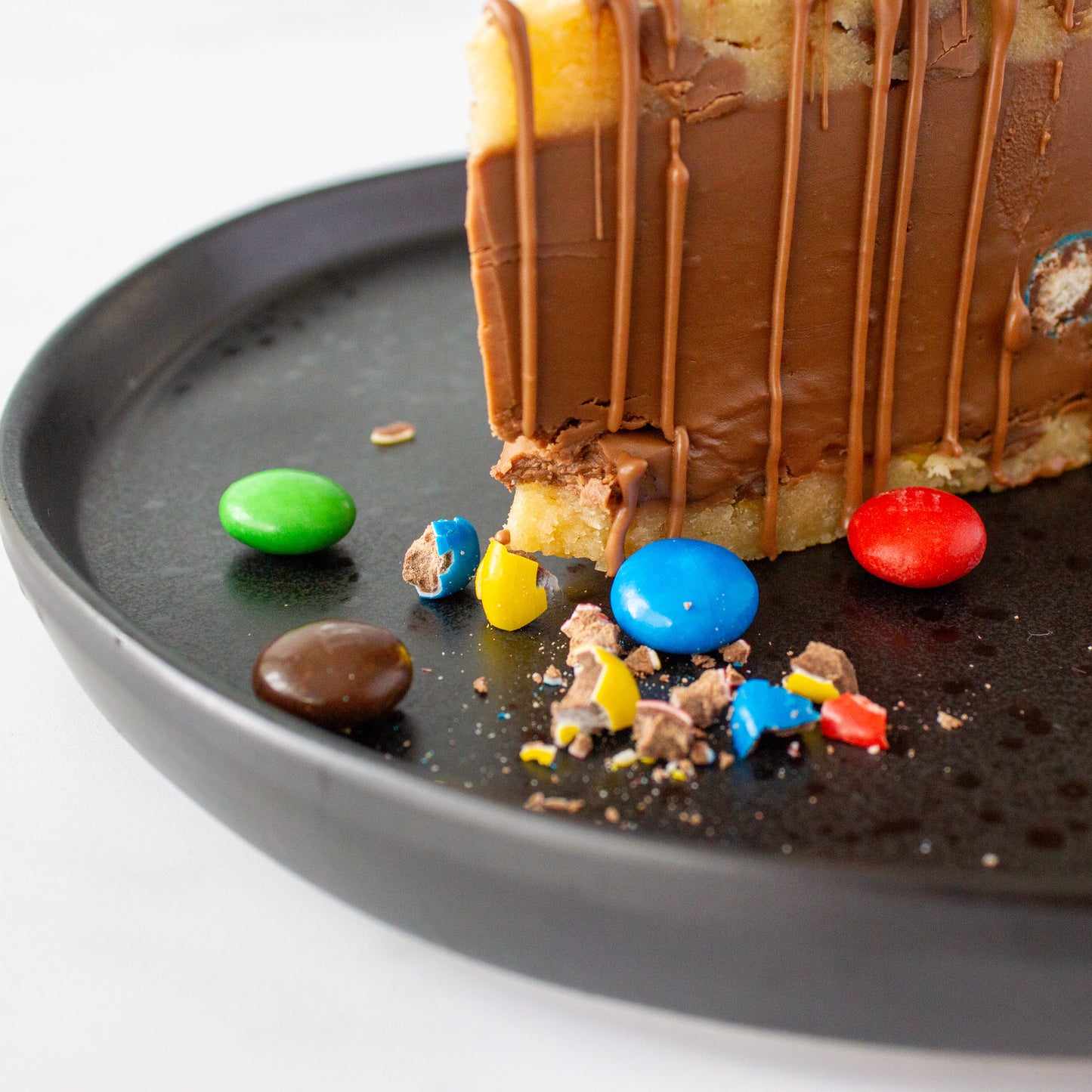 M&M Cookie Pie Slice