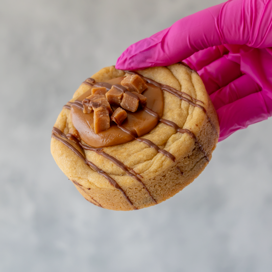 Stuffed Caramel Fudge Deluxe Cookie