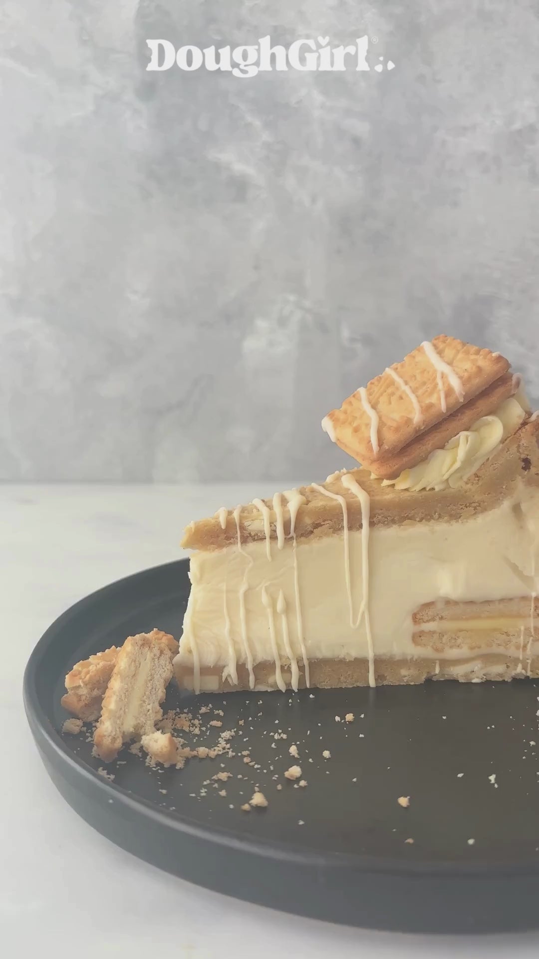 Custard Cream Dream Cookie Pie by DoughGirl UK